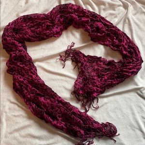 Leopard print scarf